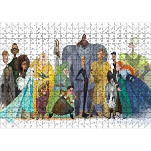 Taht Oyunları Karakter Tasarımı Animasyon Görseli Puzzle Yapboz Mdf Ahşap 500 Parça
