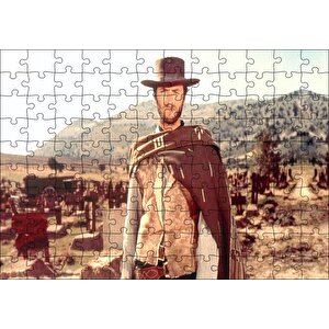 İyi Kötü Çirkin Clint Eastwood Puzzle Yapboz Mdf Ahşap 120 Parça