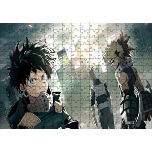 Boku No Hero Academia Todoroki Shōto Görseli Puzzle Yapboz Mdf Ahşap 255 Parça