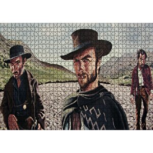 İyi Kötü Çirkin Karikatürize Puzzle Yapboz Mdf Ahşap 1000 Parça