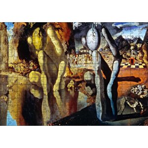 Narcissus Metamorfozu Salvador Dali Resmi Puzzle Yapboz Mdf Ahşap 255 Parça