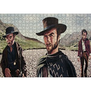 İyi Kötü Çirkin Karikatürize Puzzle Yapboz Mdf Ahşap 500 Parça
