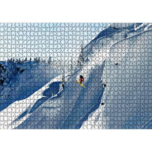 Alaskada Akrabotik Sporu Kayak Puzzle Yapboz Mdf Ahşap 1000 Parça