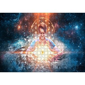 Evren Enerjisi Meditasyon Uzay Yıldızlar Görseli Puzzle Yapboz Mdf Ahşap 500 Parça