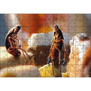 Hamam Böceklerinin Muffin Keyfi Puzzle Yapboz Mdf Ahşap 120 Parça