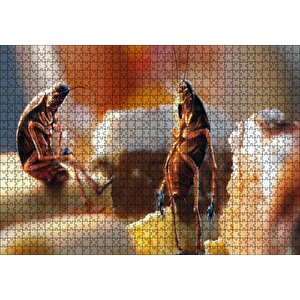 Hamam Böceklerinin Muffin Keyfi Puzzle Yapboz Mdf Ahşap 1000 Parça