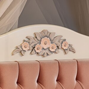 Prestij Krem Genç Odası Tek Kişilik Karyola 100x200 cm 100x200 cm