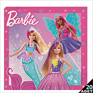 Barbie Fantasy Peçete, 33cm X 33cm - 20 Adet