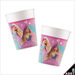 Barbie Fantasy Karton Bardak - 8 Adet