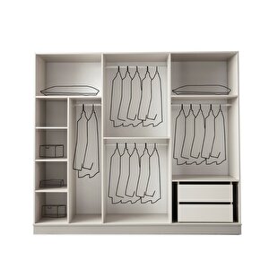 Hazal Mdf 6 Kapili Dolap