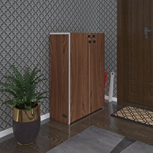 Ayakkabılık Ayakkabı Dolabı Kilitli Be Real Cvz 100*70*32 Kapaklı Arkalıklı Ofis Dolabı