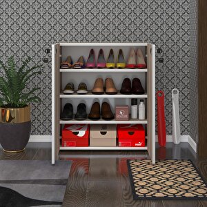 Ayakkabılık Ayakkabı Dolabı Kilitli Be Real Crd 080*70*32 Kapaklı Arkalıklı Ofis Dolabı