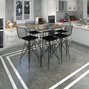 Knsz Masa Sandalye Takımı Hem105zengin Crdsyh 130*070 6 Sandalye Syhsyh