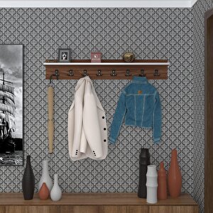Elbise Askılığı Askılık Vettini Cvz 20*100*12 Siyah 8 Adet Askı Portmanto