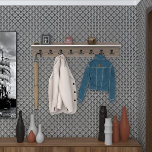 Elbise Askılığı Askılık Vettini Crd 20*100*12 Siyah 8 Adet Askı Portmanto