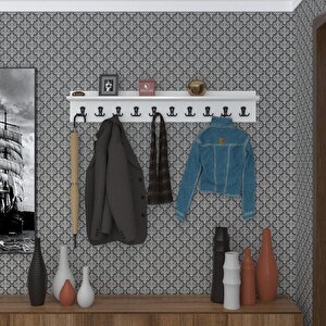 Elbise Askılığı Askılık Vettini Byz 20*120*12 Siyah 10 Adet Askı Portmanto