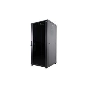 32u 800x800mm 19'' Dikili Tip Network Rack Kabinet Siyah 2 Yıl Üretici Garantili