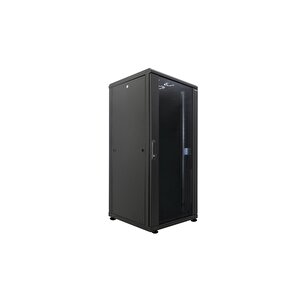 Canovate 32u 800x800mm 19'' Dikili Tip Network Rack Kabinet Siyah 2 Yıl Üretici Garantili