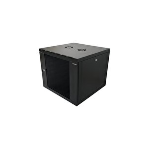 Canovate 9u 19'' 600x600mm Duvar Tipi Kabinet Tek Gövdeli Siyah 2 Yıl Üretici Garantili