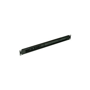 Canovate 19'' 1u Rack Kabinet Kablo Girişli Kapama Paneli Siyah 2 Yıl Üretici Garantili