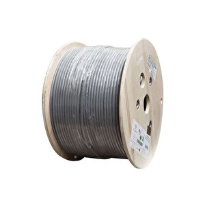 Cat6a F/utp Bakır Lan Veri Kablosu 305mt 23 Awg Gri Pvc