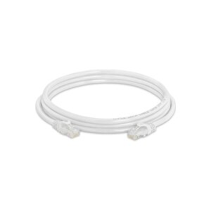 Bakır Patch Kablo Cat6a Utp 3mt Lszh White Patch Cord Korumasız 2 Yıl Garantili 2 Adet