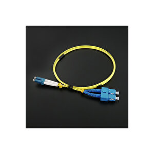 Fiber Optik Patch Kablo Sc/lc Dubleks Sm 1m Patch Cord Sarı
