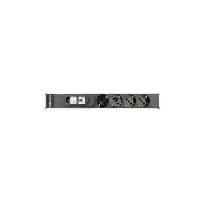 Alman Tipi Schuko Soketli 1u 4'lü Pdu 16a Devre Kesicili Kablosuz