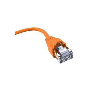 Bakır Patch Kablo Cat6a Utp 3mt Lszh Orange Patch Cord Korumasız 2 Yıl Garantili 2 Adet