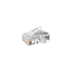 50 Adet Bakır Konnektör Cat6 Utp Rj45 Plug Soket 2 Yıl Üretici Garantili