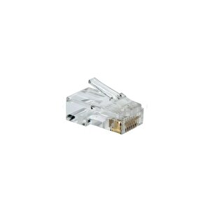 50 Adet Bakır Konnektör Cat6 Utp Rj45 Plug Soket 2 Yıl Üretici Garantili