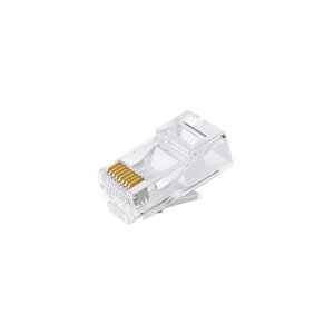 50 Adet Bakır Konnektör Cat6 Utp Rj45 Plug Soket 2 Yıl Üretici Garantili