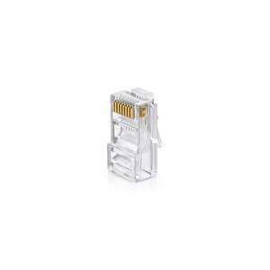 50 Adet Bakır Konnektör Cat6 Utp Rj45 Plug Soket 2 Yıl Üretici Garantili