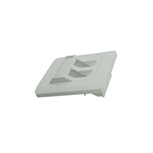 Faceplate 2 Port 86x86 Fildişi Renkli Açılı Data Prizi 2'li Priz 2 Yıl Garantili 25 Adet