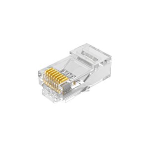 25 Adet Bakır Konnektör Cat6a Utp Rj45 Plug Soket 2 Yıl Üretici Garantili