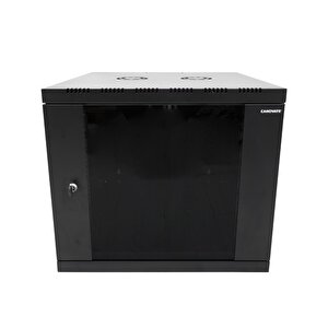 9u 540x550 Mm Eko Serisi Yan Panelli Tek Gövdeli Duvar Tipi Kabinet Siyah 2 Yıl Üretici Garantili