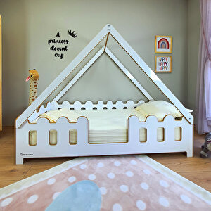 Montessori Karyola Çocuk Ve Bebek Mdf Yatak Lizbon 90x200 cm
