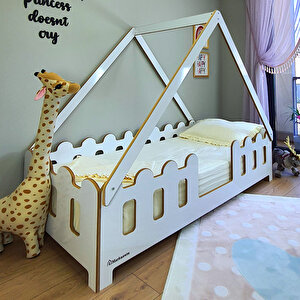 Montessori Karyola Çocuk Ve Bebek Mdf Yatak Lizbon