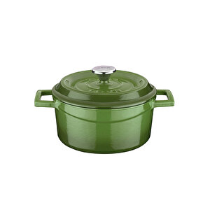 Döküm Yuvarlak Tencere. Trendy Çap(ø) 18cm. Yeşil