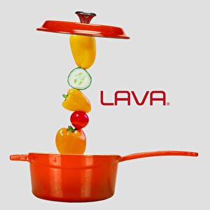 Lava Döküm Yuvarlak Sos Tenceresi Döküm Demir Yekpare Saplı Edition Serisi Çap(ø16cm.