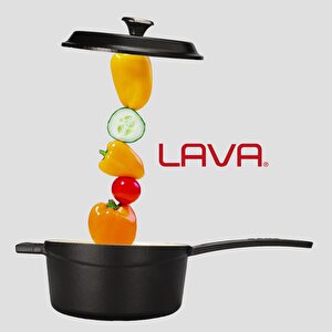 Lava Döküm Yuvarlak Sos Tenceresi Döküm Demir Yekpare Saplı Edition Serisi Çap(ø16cm.