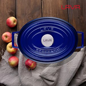 Lava Döküm Oval Tencere. Edition Serisi Ölçü 23x29cm.