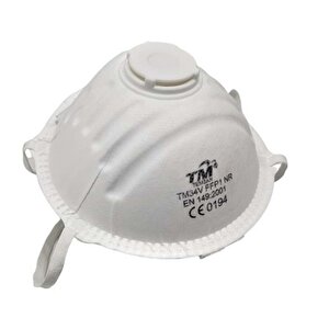 Tm Temsan Beyaz Ventilli Ffp2 Nr Toz İş Güvenlik Sanayi Boya Konik Maske - 20 Adetlik Paket