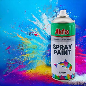 Akfix Kalıcı Akrilik Sprey Boya Parlak Mavi 400 Ml Tasarım Metal Ahşap Plastik Beton Yüzey Boyama