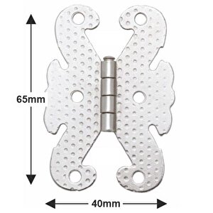 Kelebek Menteşe Metal 40*65mm Nikel (2 Adet)