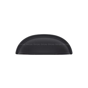 Lüks Çanak Kulp Siyah 64mm (2 Adet)