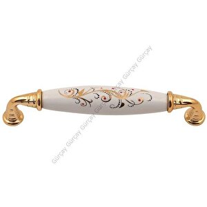 Sude Porselen Kulp Altın Altın Desen 16 128mm (2 Adet)