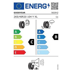 265/40 R20 104y Eagle F1 Asymmetric 3 Ao Xl Sct Fp Oto Yaz Lastiği ( Üretim : 2022 )