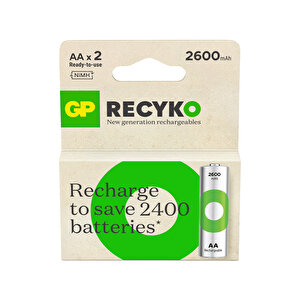 Batteries Recyko 2700 Aa Kalem Ni-mh Şarjlı Pil 1.2 Volt 2li Kart