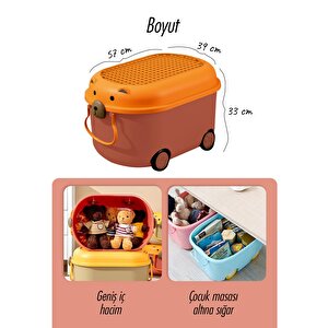 Trail Oyuncak Saklama Kutusu Kiremit 57x39x33 Cm